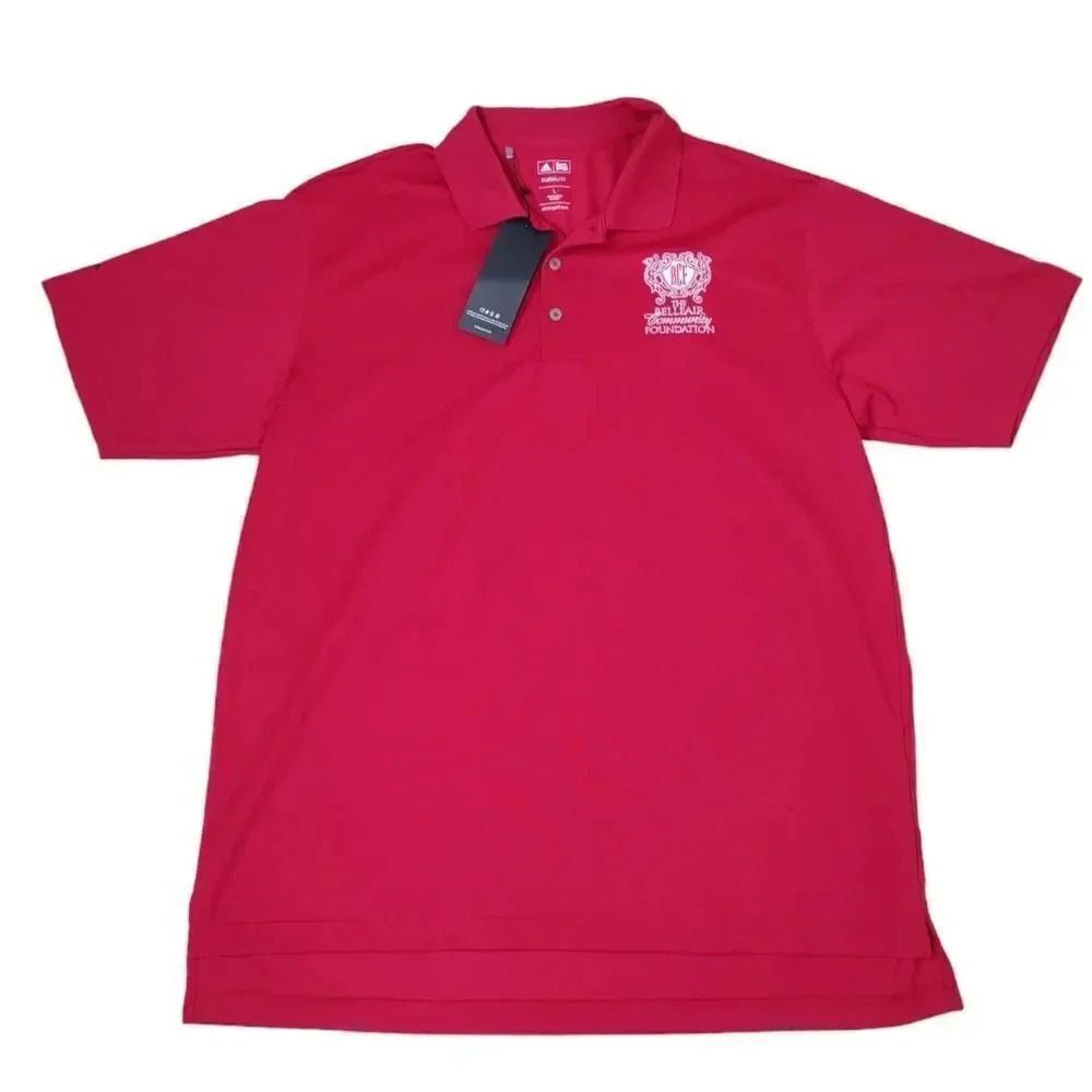 Adidas Golf Polo Shirt Belleair Florida Red size Large